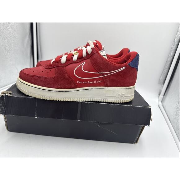 Size 8 - Nike Air Force 1 \'07 LV8 First Use - University Red